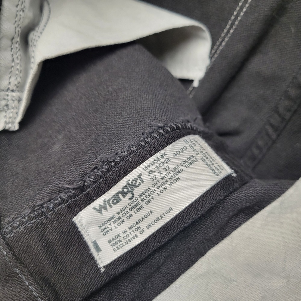 Wrangler Slim Fit Jeans Mens 32x32 Black Silver Edition 933SEWK‎ Straight Leg - Picture 9 of 10